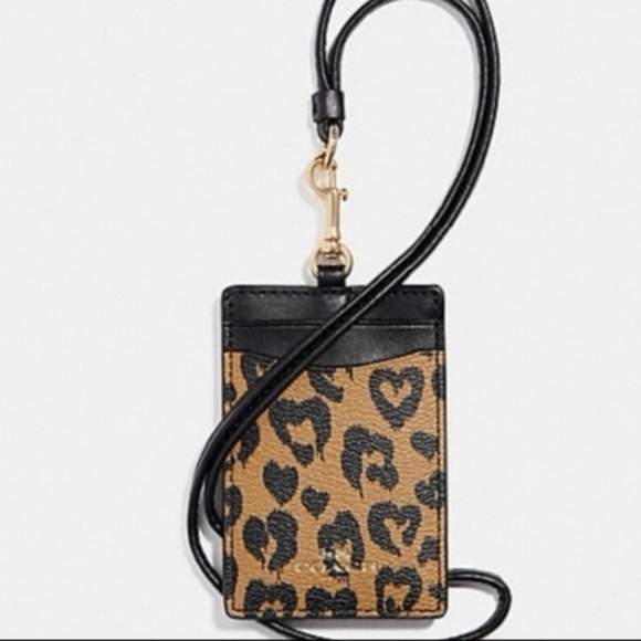 Coach Accessories - NWT Coach ID Lanyard Badge Card Holder Wild Heart